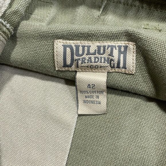 Duluth Trading Cargo Shorts Mens 42 Green - Picture 7 of 8